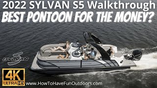 2022 SYLVAN S5 CLZ DH Pontoon Boat Walkthrough  Best Pontoon for the Money [upl. by Harris]