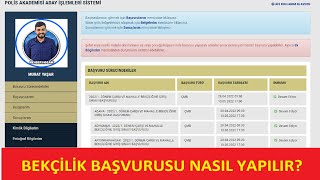 BEKÇİLİK BAŞVURU NASIL YAPILIR GÖRÜNTÜLÜ ANLATIM BEKÇİLİK 2022 BAŞVURUSU 3250 ALIM [upl. by Nicolina5]