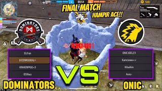 FINAL MATCH DOMINATORS VS ONIC ESPORTS GUA AUTO PAKE MODE 500hz🔥 [upl. by Annahavas]