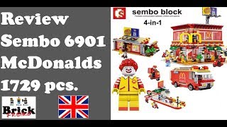 Review Sembo McDonalds  Sembo Block 6901 [upl. by Lahcym]