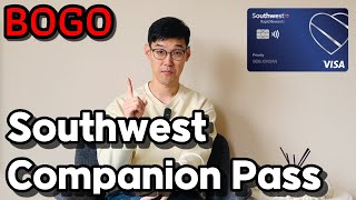 BIG DEAL BOGO Southwest Airline Companion Pass Promotion  싸우스웨스트 항공 동반자 패스 프로모션 [upl. by Bibbye]