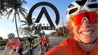 Domestique riding with the Alpha Cycling Team in Palm Beach [upl. by Audy]