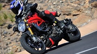 2014 Ducati Monster 1200 S First Ride  MotoUSA [upl. by Brewster]