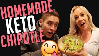 KETO CHIPOTLE BOWL RECIPE  Homemade with simple ingredients [upl. by Sabas810]