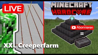 🔴LIVE  XXL Creeperfarm bauen für ABO  Netherite ingot Hardcore🔴 [upl. by Ardnwahs924]