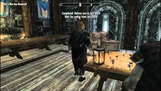 Skyrim Nord Gameplay 3 Message to Whiterun HD [upl. by Ahtael]