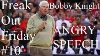 Freak Out Friday 10 Bobby Knights Angry Halftime Speech [upl. by Jarrow]