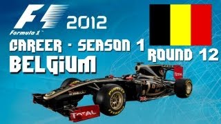 F1 2012  Career Mode Walkthrough  Round 12  Belgium Grand Prix  Jenson Button Style [upl. by Quillan]