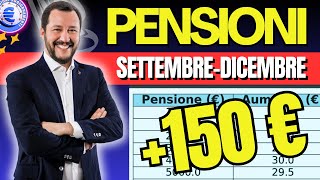 🔴 150€ EXTRA PER PER MINIME 👉🏻PENSIONI UFFICIALE  INVALIDITÀ E SOCIALE ECCO LE NOVITÀ❗️ [upl. by Ehtyaf]