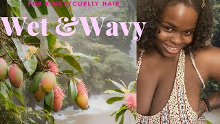 EASY way to make Kinky curls WET AND WAVY [upl. by Heron]