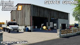 Save Game  Public Work on Geiselsberg  Farming Simulator 19 [upl. by Andrews874]