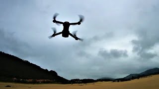 Flying Eachine E58 Drone in Strong Wind How to Use Calibration and Speed Settings to Fly in Wind [upl. by Ancier]