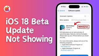 iOS 18 Update Not Showing  How To Fix ios 18 Public Beta Update Not Showing  iOS 18 Public Beta [upl. by Sirrap]