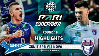 Zenit SPB vs Nova  HIGHLIGHTS  Round 18  Pari SuperLeague 2024 [upl. by Philipines]