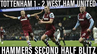 Heroic Hammers beat Spurs  Ward Prowse amp Bowen inspire 2nd half comeback  Tottenham 12 West Ham [upl. by Fulvia]