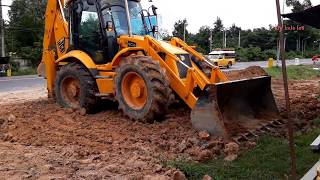 JCB 4CX รถตักหน้าขุดหลัง JCB Backhoe Loader [upl. by Bithia494]