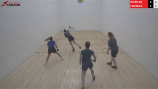 2018 Canadian Racquetball National Championships  Womens Doubles  Round Robin Final [upl. by Sylram]