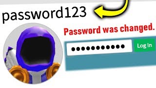 I Put My Roblox PASSWORD In My Name [upl. by Richers]