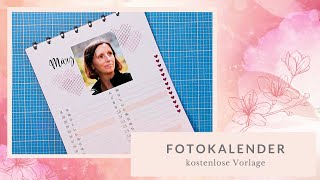 DIY Fotokalender 2022  Geschenkidee  Wandkalender kostenloser Download Freebie [upl. by Ayr]