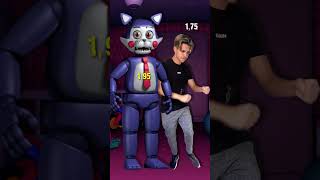 FNAF 😺 Altura dos PERSONAGENS de FIVE NIGHTS AT CANDYS shorts [upl. by Chandless]