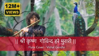 Shri Krishna Govind Hare MurariAchutam KeshavamKaun KehteHai Bhagwan Aate NahiVishal Gendle Flute [upl. by Aliek]