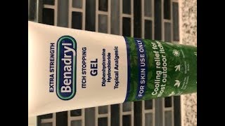 Amazing Relief Benadryl Itch Stopping Gel [upl. by Eciuqram]