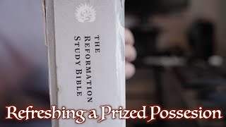 Refreshing a Prized Possession  Bible Rebinding bible studybible biblereading biblerebinding [upl. by Hgieleak145]