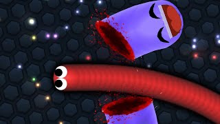 Slitherio Hacker Does Some Crazy Moments Epic Slitherio Gameplay [upl. by Jewelle]