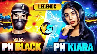 PN KIARA ⚡ vs 💣 PN BLACK  HandCam  FaceCam 1 v 1 Gameplay 🔥  Garena Free Fire [upl. by Aeneus]