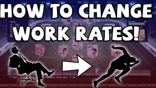 FIFA 14 Ultimate Team  HOW TO CHANGE WORK RATES [upl. by Wellesley389]