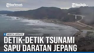 DETIK DETIK GELOMBANG TSUNAMI SAPU DARATAN JEPANG SEUSAI GEMPA 76 SR [upl. by Duma]