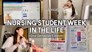 NURSING SCHOOL WEEK IN THE LIFE  2 clinicals first psych exam study guide unboxing… [upl. by Liu659]