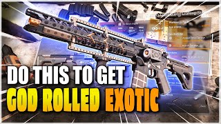 HOW TO GET GOD ROLLED EXOTIC St Elmos Engine in The Division 2 [upl. by Shields]