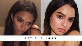 GET THE LOOK KENDALL JENNER BRONZED MAKEUP [upl. by Melody]