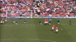 Beckham Free kick vs Aston Villa [upl. by Deeyn]