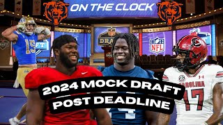 2024 Chicago Bears Mock Draft PostTrade Deadline  Rounds 13 [upl. by Laeahcim835]