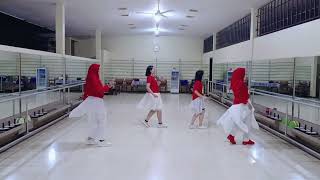 Wanna Be Happy  line dance Choreographer Vincentius Saptono INA amp Herlina Aritonang INA [upl. by Olzsal]