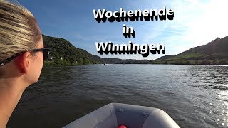 Kurzurlaub an der Mosel Mit Zelt und Boot auf der Ferieninsel Winningen 2018 I VLOG 3 [upl. by Nessim]