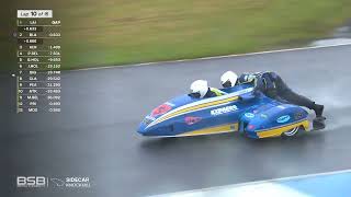 British Sidecar Championship 2024 Round 3 Knockhill  Race 2 [upl. by Waechter]