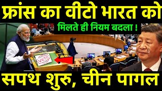 फ्रांस का वीटो भारत को मिला  India 3rd Powerful Country for VETO against China  UN vs India [upl. by Ojiram]