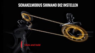 SCHAKELMODUS Shimano Di2 instellen 🔋  Fiets Tutorial 7 [upl. by Virgel53]