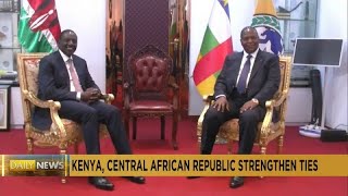 Centrafrique  première visite officielle dun président kenyan [upl. by Marta]