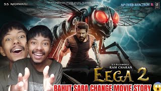 EEGA 2  HINDI TRAILER  S S RAJAMAULI  RAM CHARAN  SAMANTHA  SUDEEP  REACTION VIDEO 🔥😱 [upl. by Sperling]