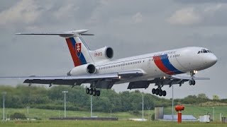 Tupolev TU154 Ilyushin IL96 IL62 Saudi Boeing 777 Luftwaffe amp VIP Visits London Stansted Airport [upl. by Nolyd636]