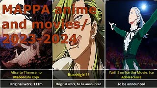 MAPPA Anime and Movies 2023 2024  Mappa studio [upl. by Aelahc]