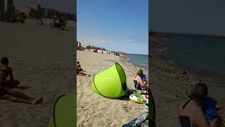 plage a Canet en Roussillon en France [upl. by Vernita]