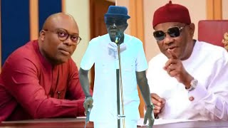 FCT Minister Wike is not eaving without a Kombat🤣  Funny Moment of Wike Jnr Arinza Baba on stage [upl. by Luigino]