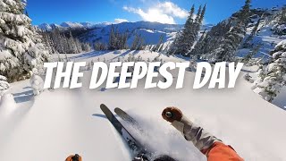 Whistler Blackcombs Deepest Snow this Season [upl. by Brnaba]