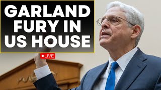 Merrick Garland LIVE  Garlands Speech LIVE  Hearing Of Garland LIVE  Garland Grilled News LIVE [upl. by Aohsoj]