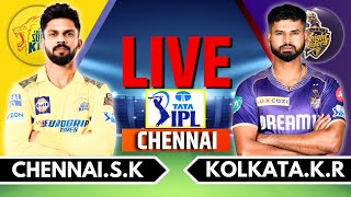 IPL 2024 Live CSK vs KKR Live Match  IPL Live Score amp Commentary  Chennai vs Kolkata Live Match [upl. by Ulrikaumeko]